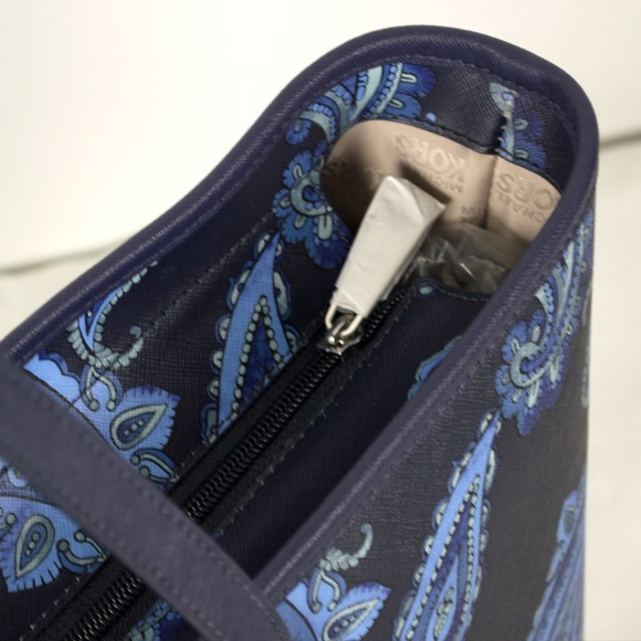 Michael Kors Emry Admiral Blue Paisley Bag - Picture 4 of 9